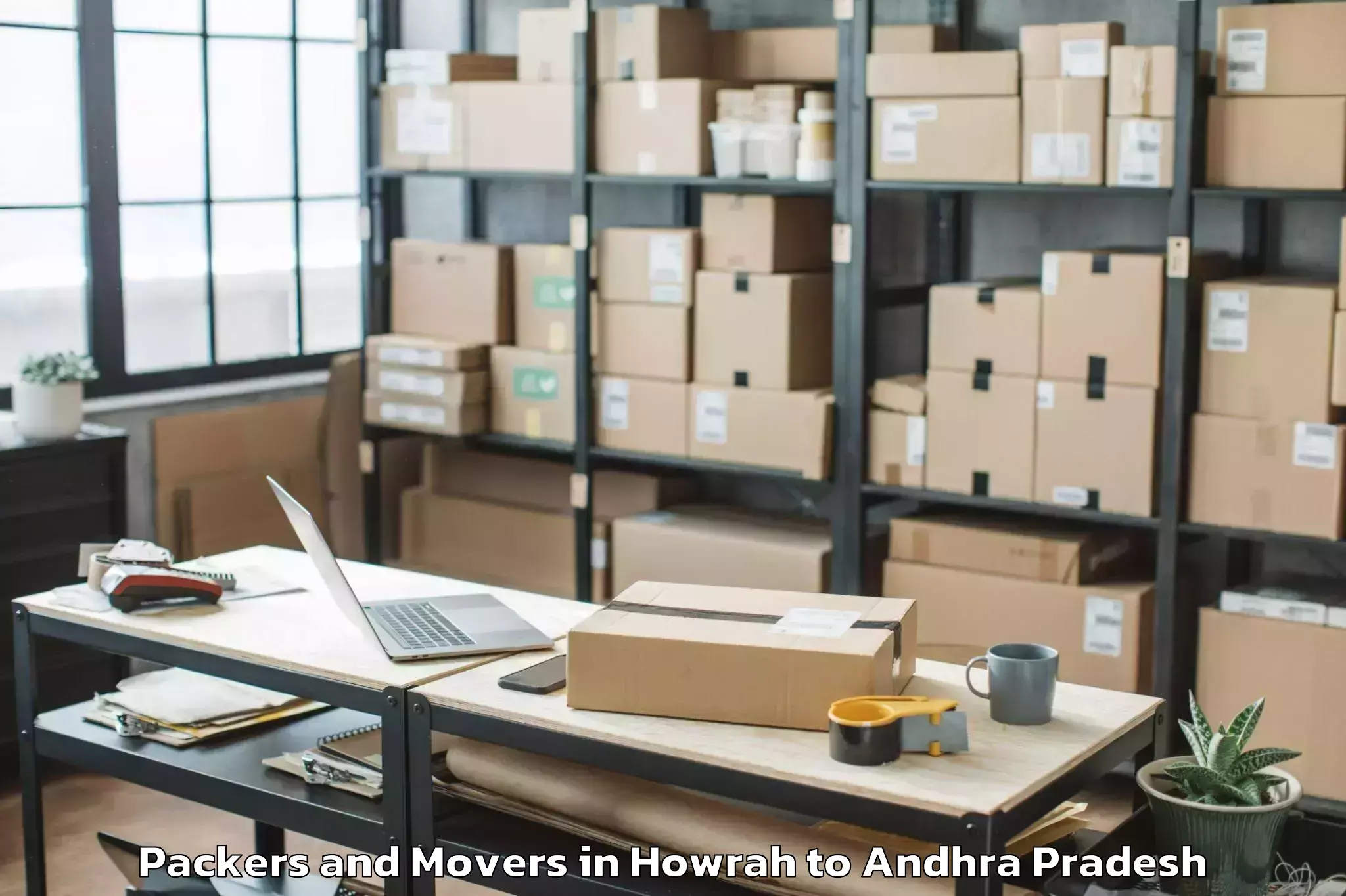 Top Howrah to Yellanur Packers And Movers Available